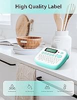 Vista 7 de Vixic Label Maker Machine with 1 Laminated 12mm 0.47'' Tape, D210S Labeler with QWERTY Keyboard, Portable & Easy to use, Multiple Fonts Frames