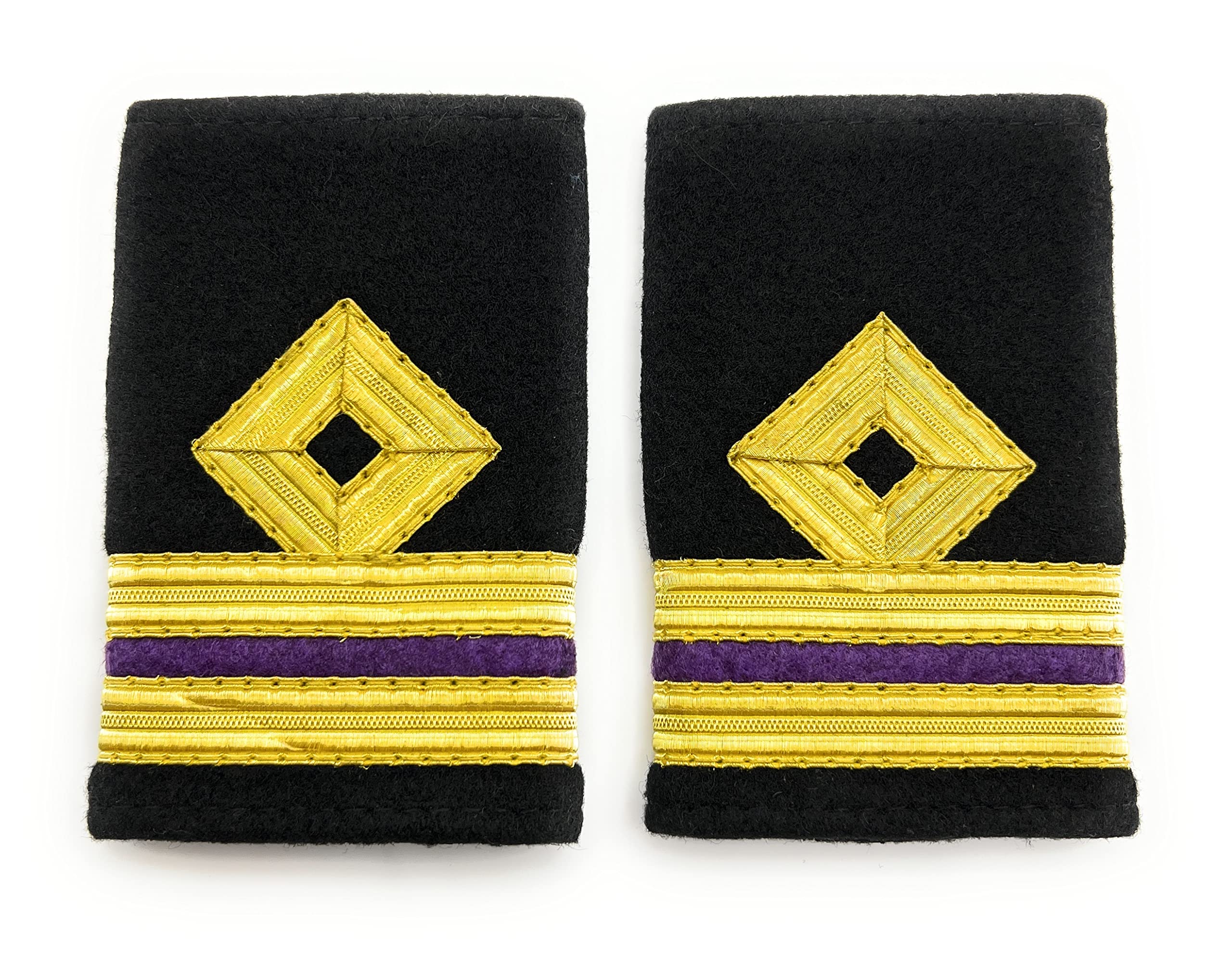 Uniform Store London Epaulette Merchant Navy Third Engineer Diamond 2 Bars Slip On