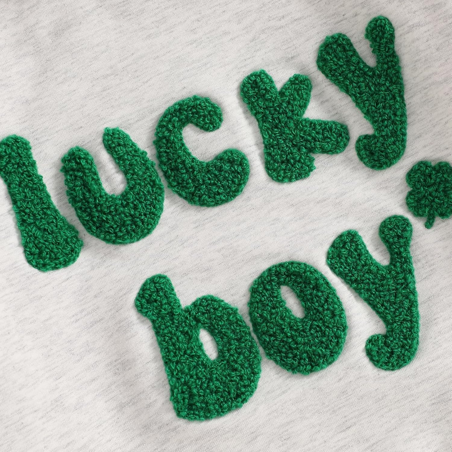 Toddler Baby Boy St Patricks Day Outfit Clover Letter Embroidery Sweatshirt Long Sleeve Shirts Pullover Tops - Image 6