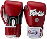 Muay Thai Style Training Sparring Gloves, 12 oz, Red