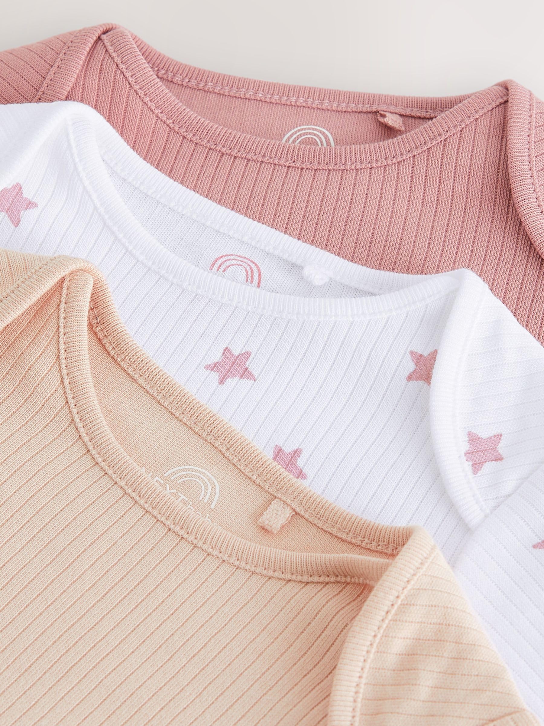 NEXT Bébé fille Body manches longues pour dysplasie de la hanche 100% coton, lot de 3