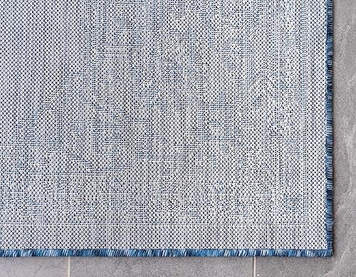 Miniatura 9 de Unique Loom - Alfombra de centro, Polipropileno, Azul