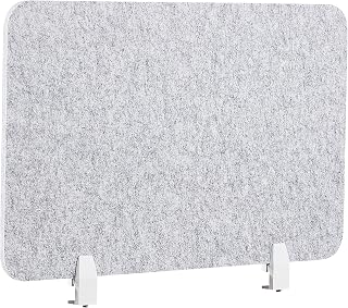 Schreibtisch Trennwand Akustik Polster grau 80 x 50 cm Schallschutz Split