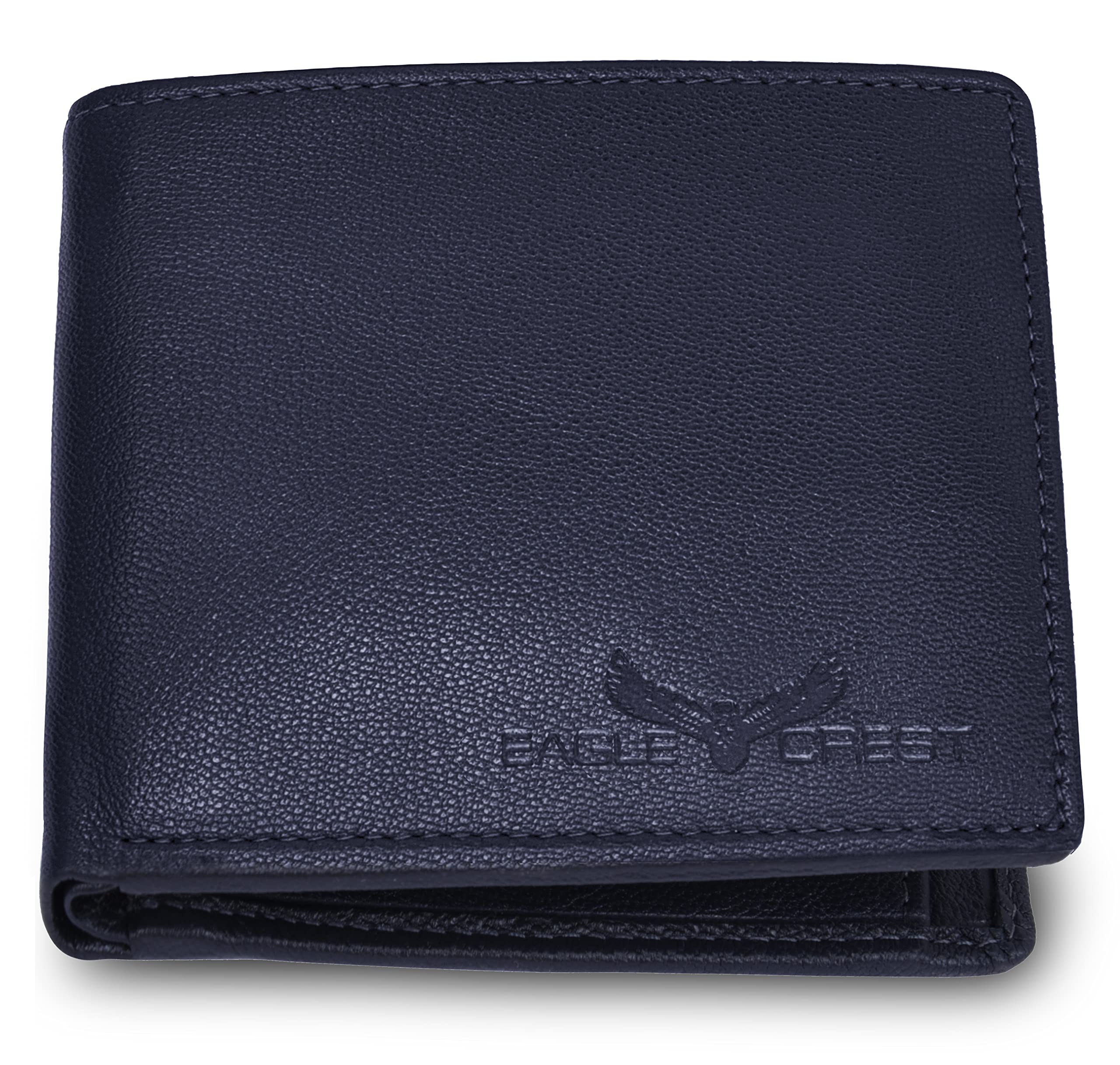Eagle Crest Falcon Dark Blue Leather Wallet for Men