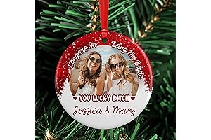 Personalized Congrats on Being My Bestie Photo Ornament