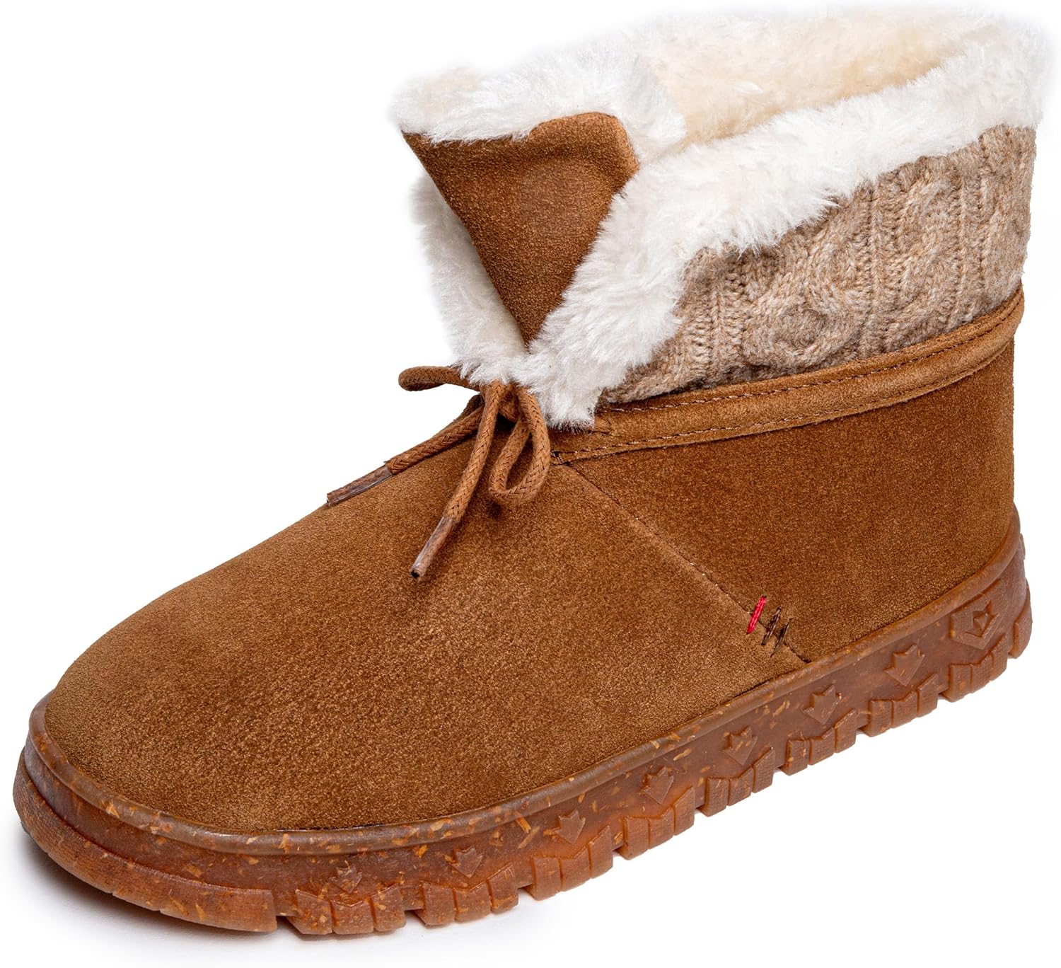 Minnetonka Women's Norean – Indoor/Outdoor Slipper Booties with Hard Sole Design and Soft Pile Lining