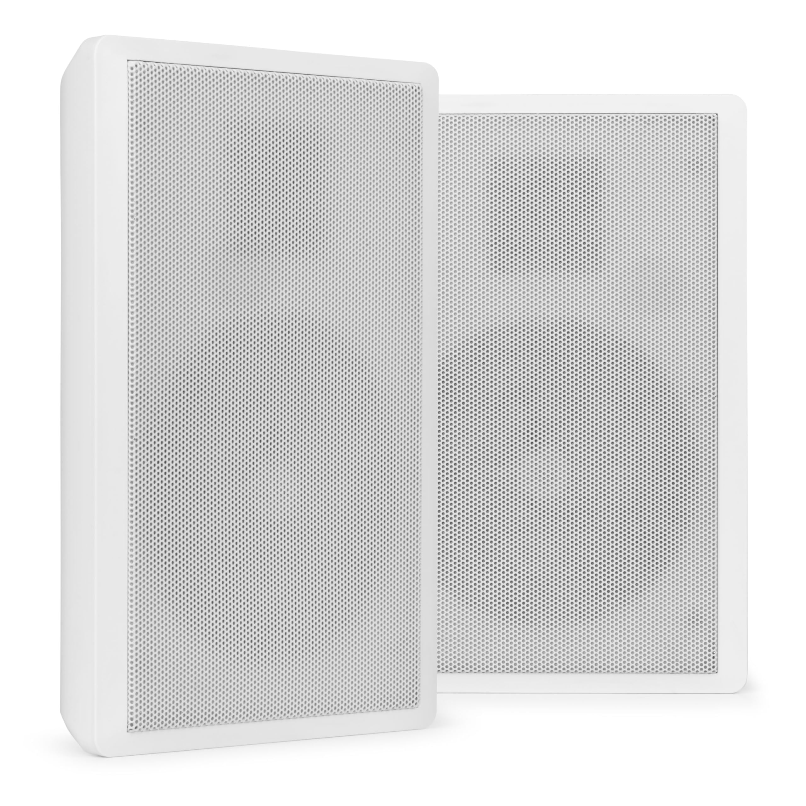 Power Dynamics WSF30W Paire d'Enceintes Murales Plates 100V 2 Voies - Blanc, 10 Watts RMS, Woofer 5,25", Tweeter 1", Idéale pour Magasins, Restaurants, Musées, Couloirs