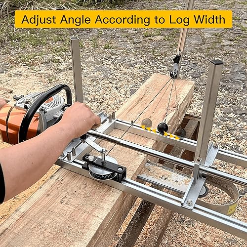 Miniatura 2 de Kit de cabrestante de motosierra para fresado de motosierra - Accesorios eficientes para motosierra con brazo de palanca, equilibra perfectamente el