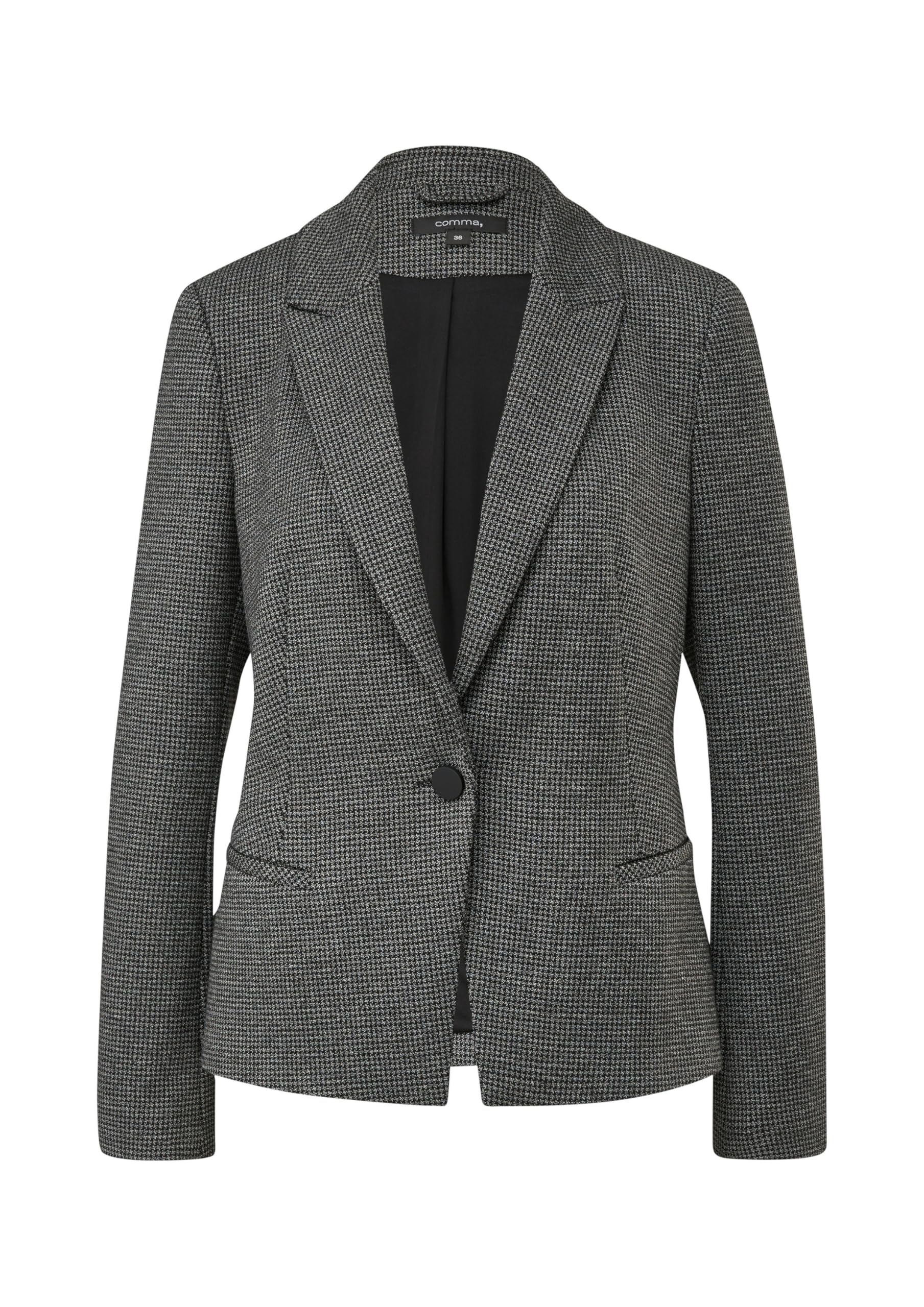 Comma Blazer mit Pepita-Muster