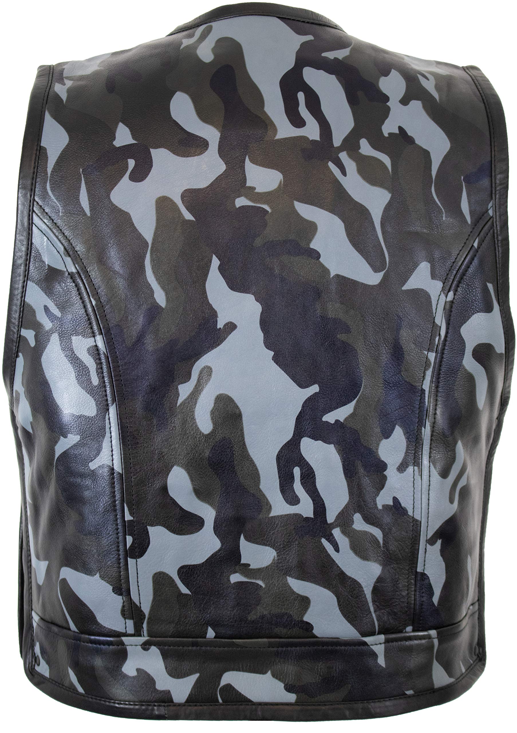 MDM - Gorro de piel para hombre, diseño de camuflaje