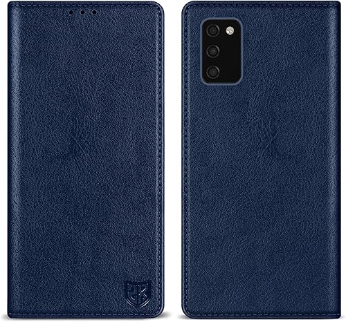 Miniatura 1 de ZZXX Samsung Galaxy A03S - Funda tipo cartera con bloqueo RFID, soporte de ranura para tarjetas, funda protectora de cuero magnético fuerte plegable