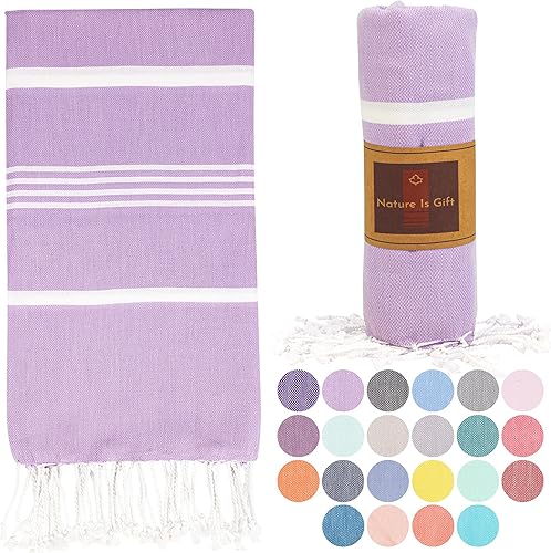 Toalla de bañoplaya (100% algodón,40x70 in), diseño turco disponible en Yaxa Peru