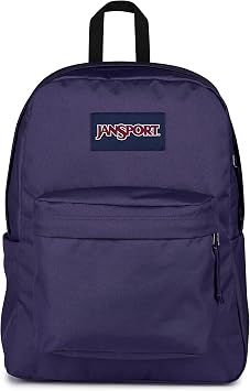 JanSport SuperBreak Plus Backpack with Padded 15-inch Laptop Sleeve and Integrated Bottle Pocket - Spacious and Durable Daypack for Work and Travel - Amethyst Angst