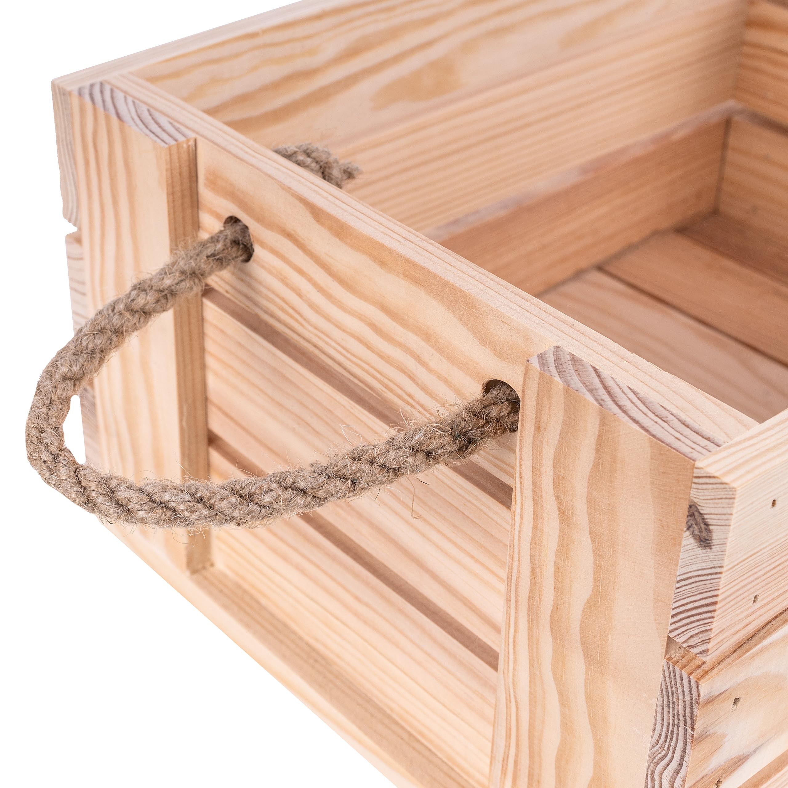 Cassetta Degli Attrezzi In Legno 34x18x20.5 Cm - Portautensili Naturale