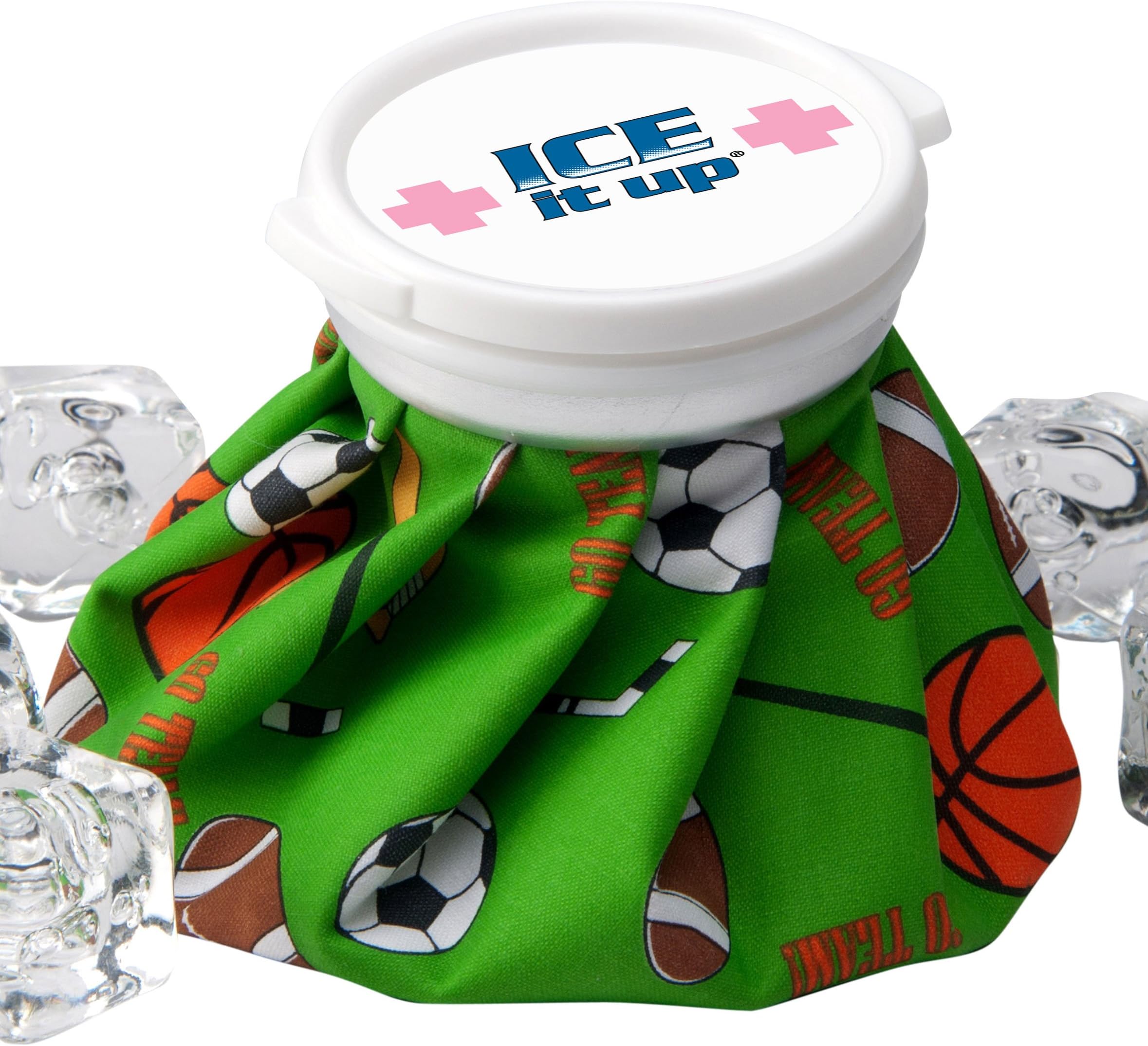 Ice Aid Vintage Style Ice Bag, Sports Go Team