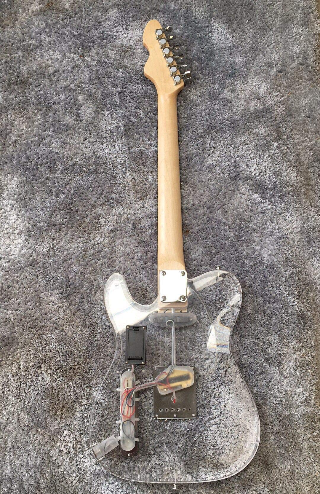 Amazon.co.jp: musoo LED付 アクリル エレキギター : 楽器・音響機器