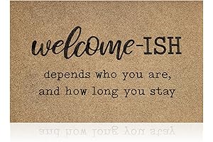 Welcome Mats for Front Door - Outdoor Entry Welcome Ish Depends Who You Are Doormat