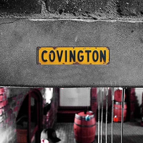 Miniatura 7 de Letreros decorativos de lata de 16 x 4 pulgadas, diseño retro de farol de campamento, arte de pared, ideal para patio, garaje, cobertizo de