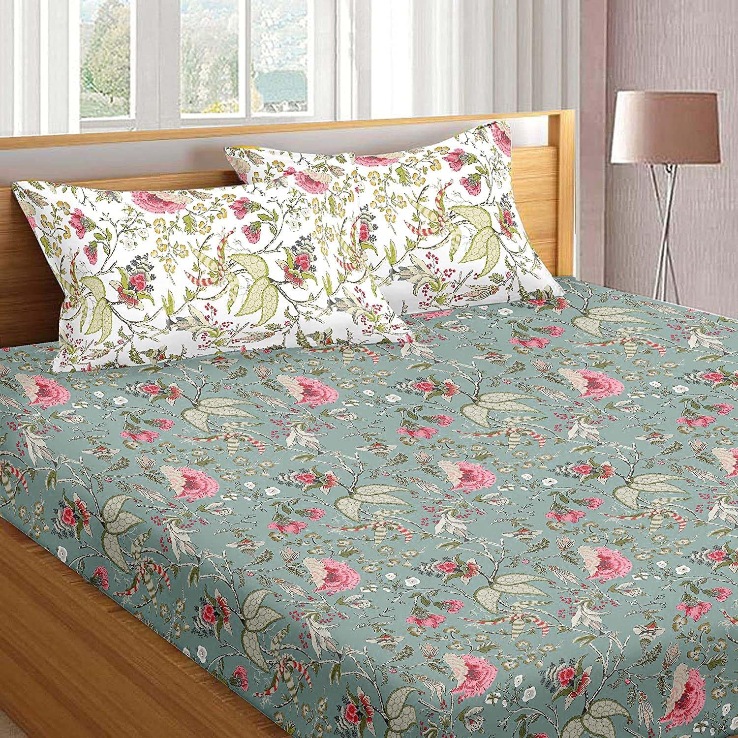 Cotton King Size Fitted Bed Sheet Set -1 Cotton King Size Fitted Bed Sheet Set -1