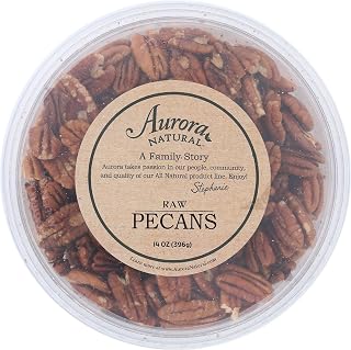 Aurora Natural Products Raw Pecans, 14 Ounce - All-Natural, Kosher Certified, Fresh Packed from Mexico