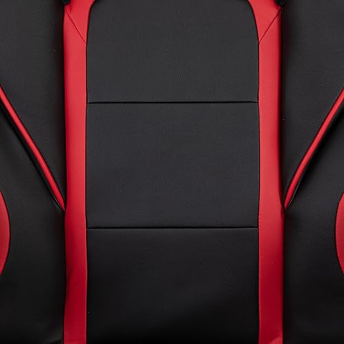 Miniatura 319 de Flash Furniture Juego de escritorio para juegos negro y silla de carreras blanco/negro con soporte para tazas, gancho para auriculares y soporte