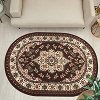 Vista 52 de Antep Rugs Alfombras Oriental - Alfombras tradicionales de 2 x 7 pies (antideslizante) de bajo perfil con parte trasera de goma para interiores Azul