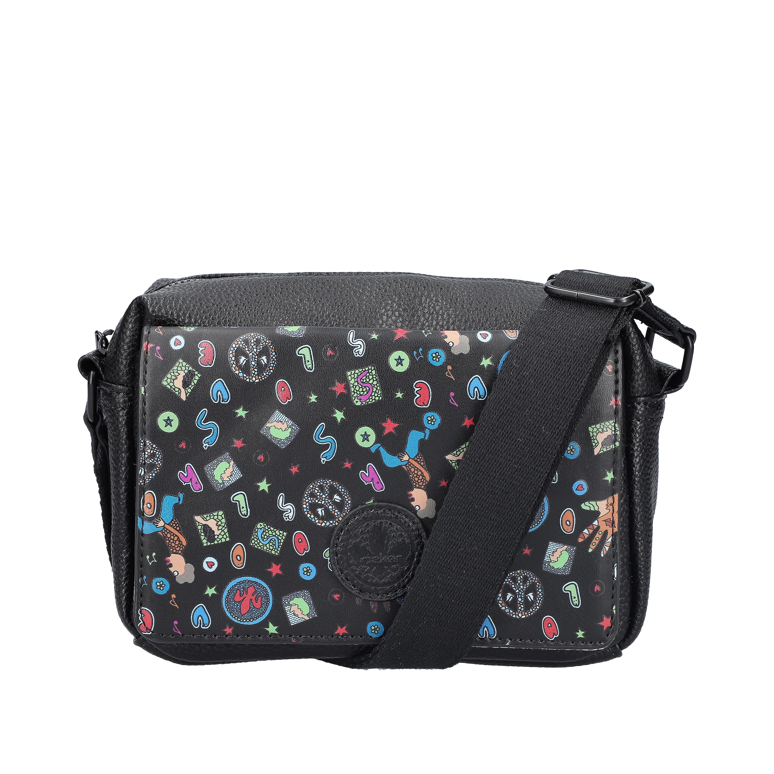 Rieker Ladies Black Shoulder Bag H1455