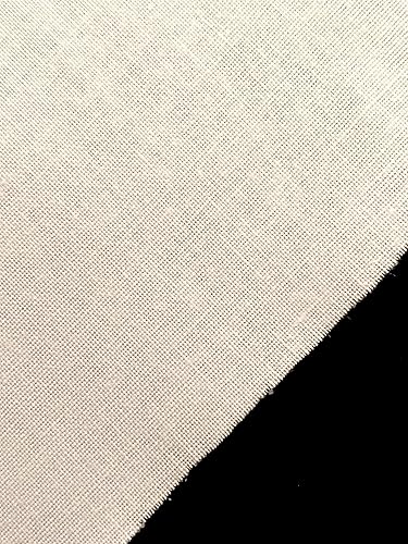 Miniatura 2 de MAROBEE Interfaz fusible de algodón tejido para planchar para proyectos de costura, 44 pulgadas x 2 yardas, interfaz de peso medio (HF) para