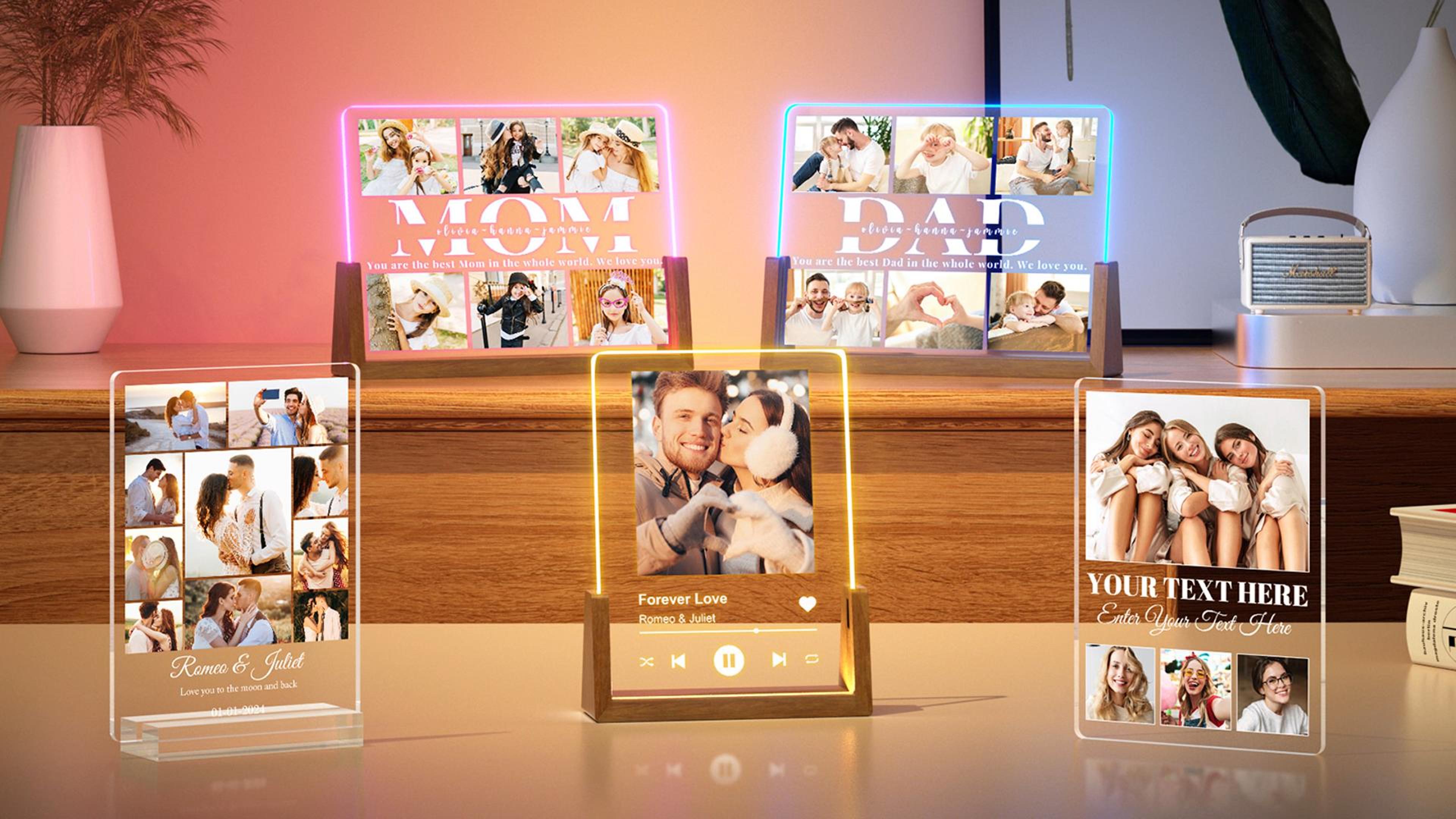 Amazon.com - LUCKOR Personalized Spotify Picture Frame for Her Him