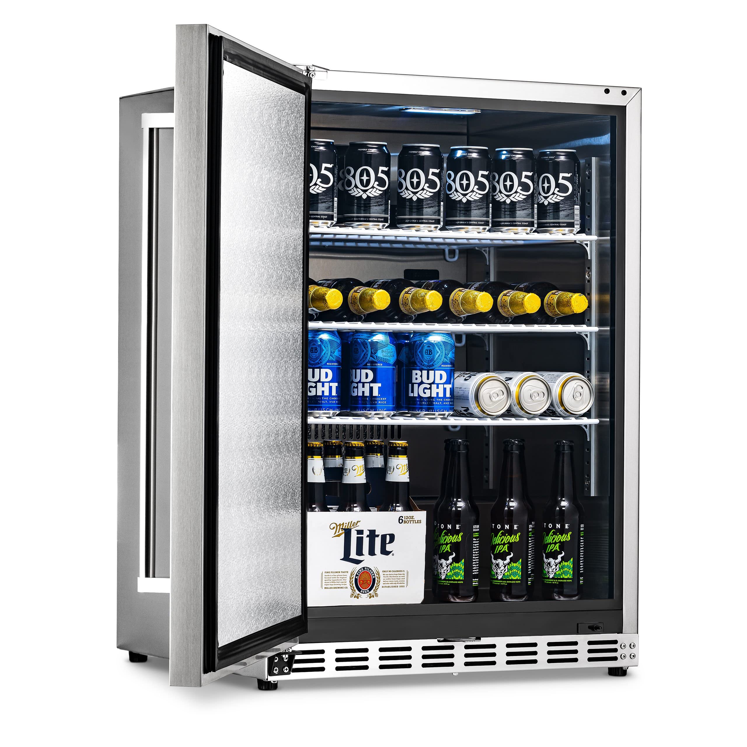 NewAir 24" Outdoor Beverage Refrigerator 5.3 Cubic Feet Storage