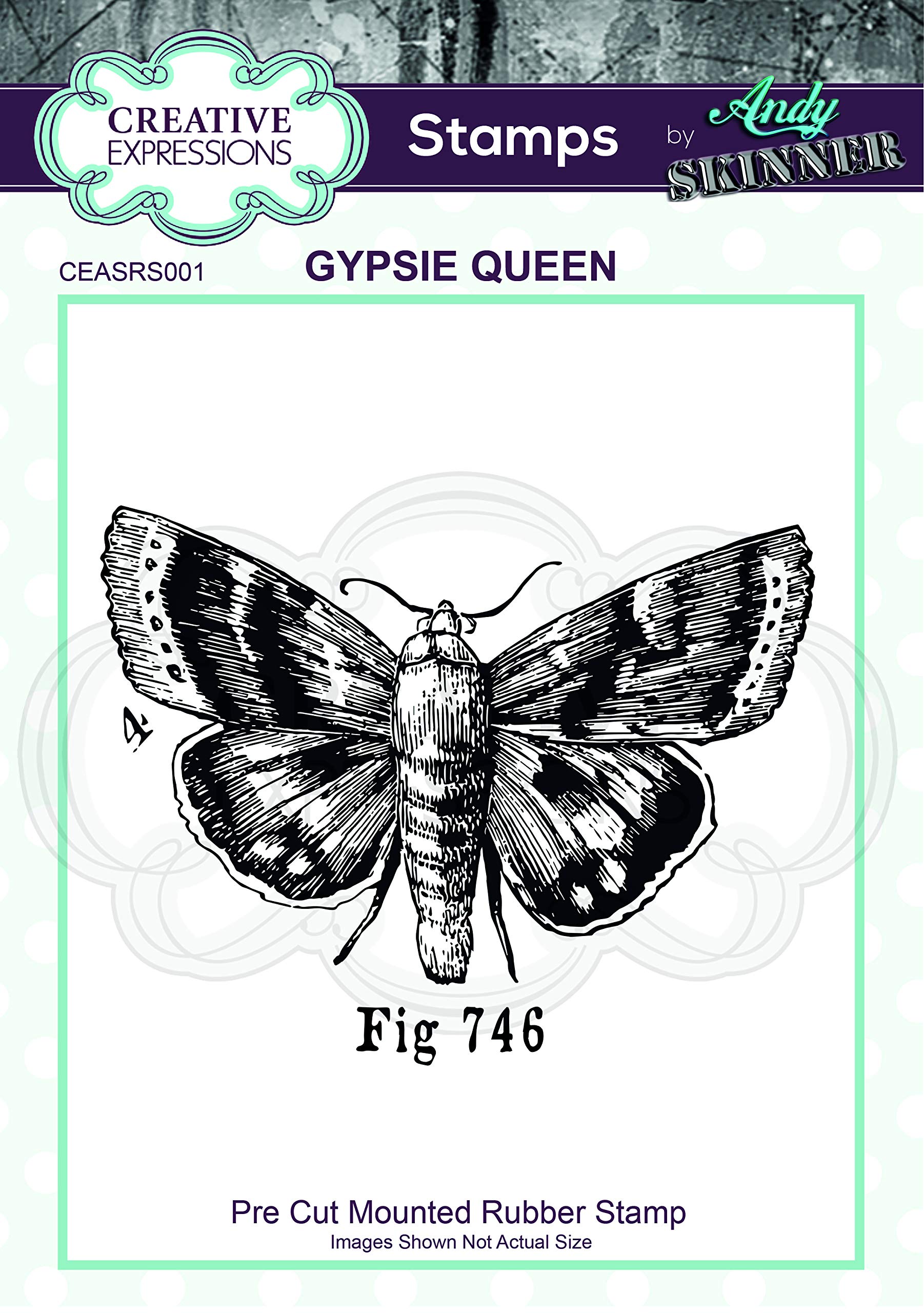 Pre Cut Rubber Stamp by Andy Skinner Gypsie Queen