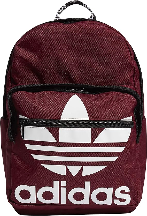 Adidas trefoil backpack burgundy Clearance