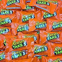 Vista 3 de ReesesTake - 5 barras de caramelo de tamaño de bocadillo, 3 libras a granel, toma 5 barras de chocolate – 65 envueltas individualmente toman 5