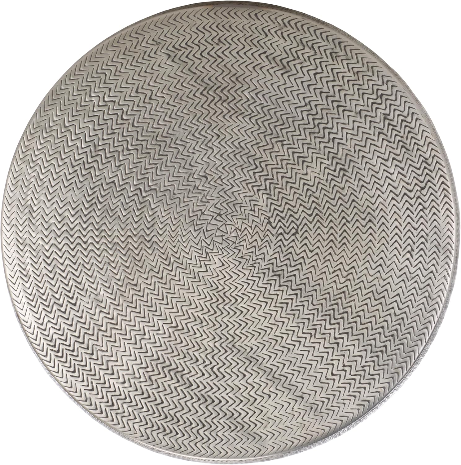 SAFAVIEH Home Collection Apoline Antique Silver Drum Storage Coffee Table (Fully Assembled)