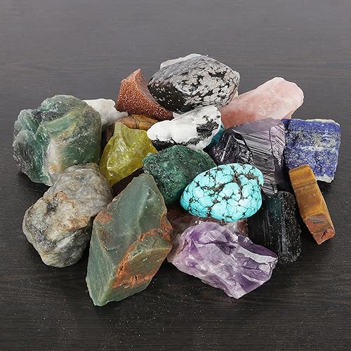 Miniatura 3 de Cristales curativos naturales crudos, piedras ásperas para hacer rodar, cabbing, pulido, envoltura de alambre, curación de cristales Wicca y Reiki,