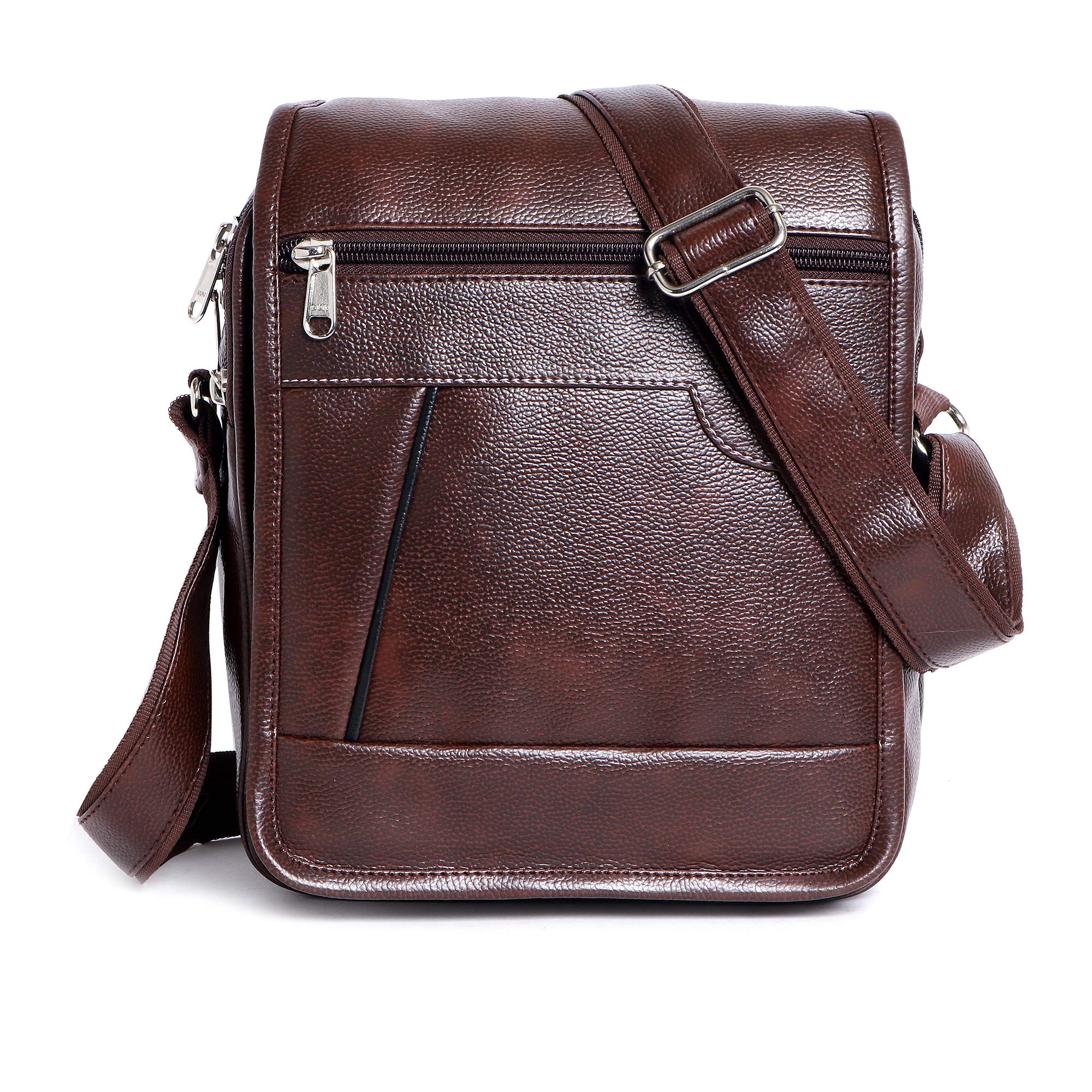 spotic Synthetic Leather Cross Body Messenger Sling Bag Trendy Office School One Side Shoulder Bag For Men-picture-13