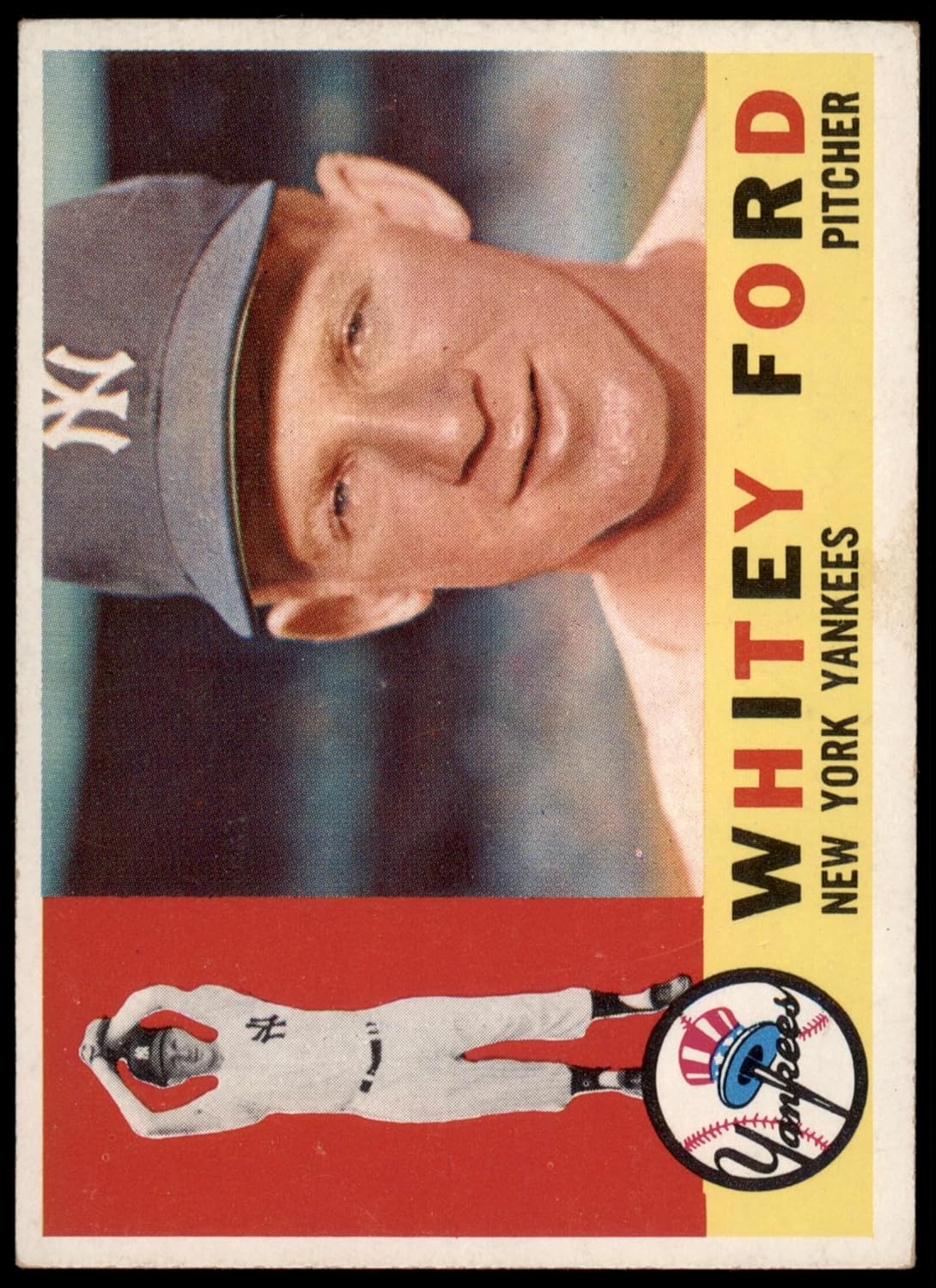 1960 Topps #35 Whitey Ford New York Yankees (Baseball Card) EX Yankees