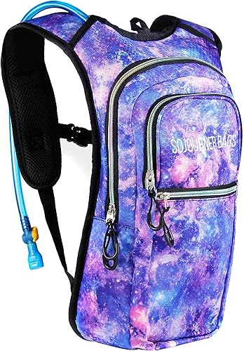 Miniatura 9 de SoJourner Bags, Rave Hydration Pack - Bolsa de agua de 2L incluida, para festivales, raves, senderismo, ciclismo, fiestas, escalada, carrera y más