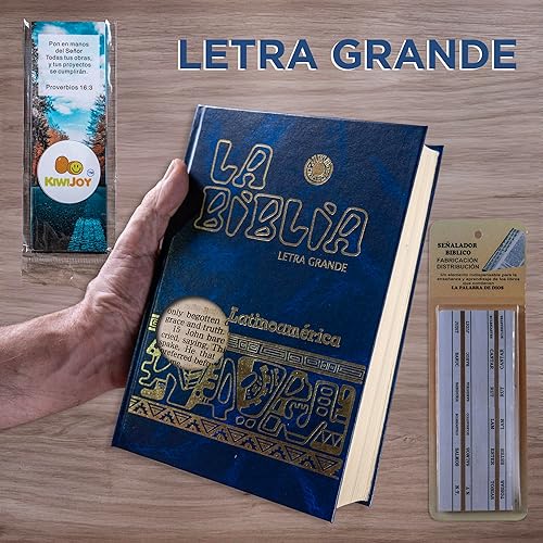 Miniatura 6 de La Biblia Católica Latinoamericana Letra Grande Edición Cartone en Español con Señalador Biblico y 6 Separadores de Página con Versículos de la