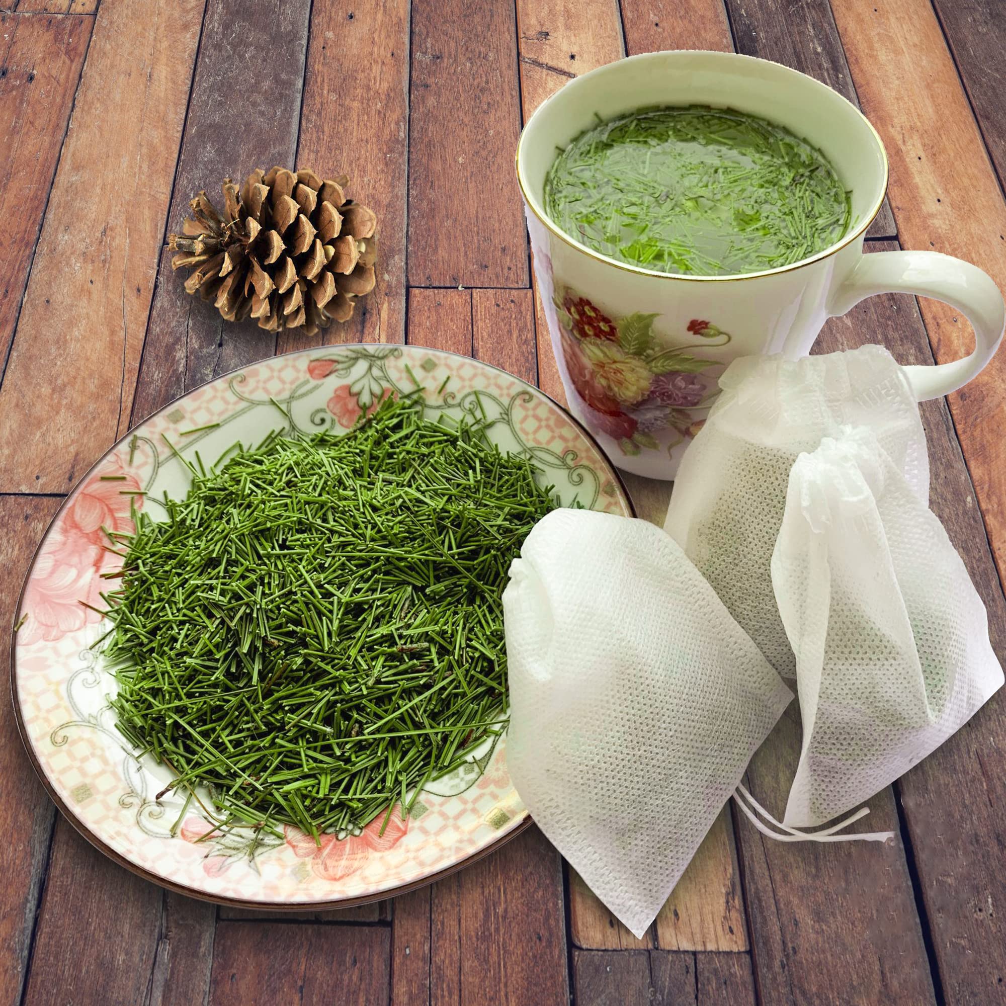 Buy Fresh White Pine Needle Tea Bags, Made In US Fresh Pine Needle For