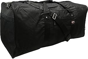 42 Inch Jumbo Black Travel Duffle/Cargo Bag