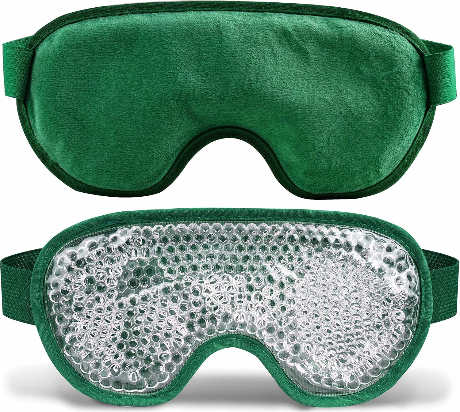 Cooling Eye Mask with Gel Bead, Reusable Cold Compress Ice Pack Sleeping Eye Cooling