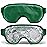 Cooling Eye Mask with Gel Bead, Reusable Cold Compress Ice Pack Sleeping Eye Cooling Pads for After Eyelid Surgery, Puffiness, Puffy Eyes, Headache, Migraine Relief(Dark Green)