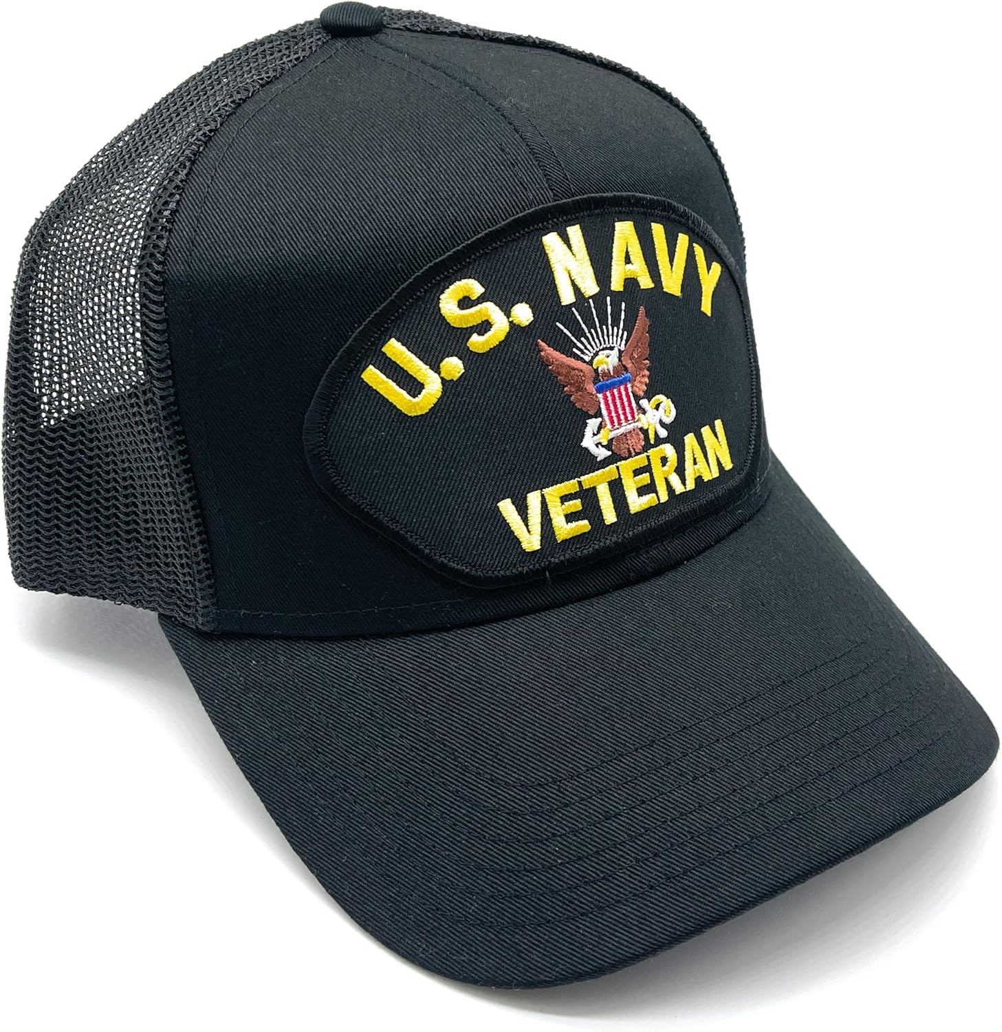 US Navy Veteran Patch Mesh Adjustable Baseball Cap