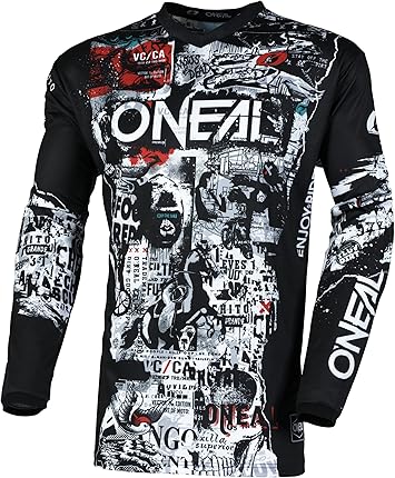 ONEAL Element Attack Youth Jersey Black/White X-Small