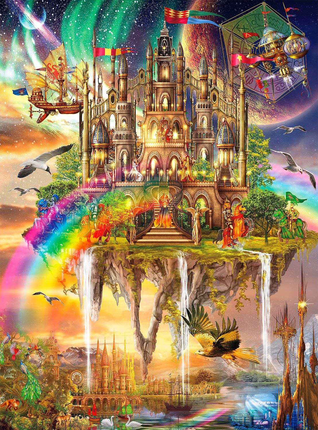 Buffalo Games Vivid Collection Rainbow City Jigsaw Puzzle