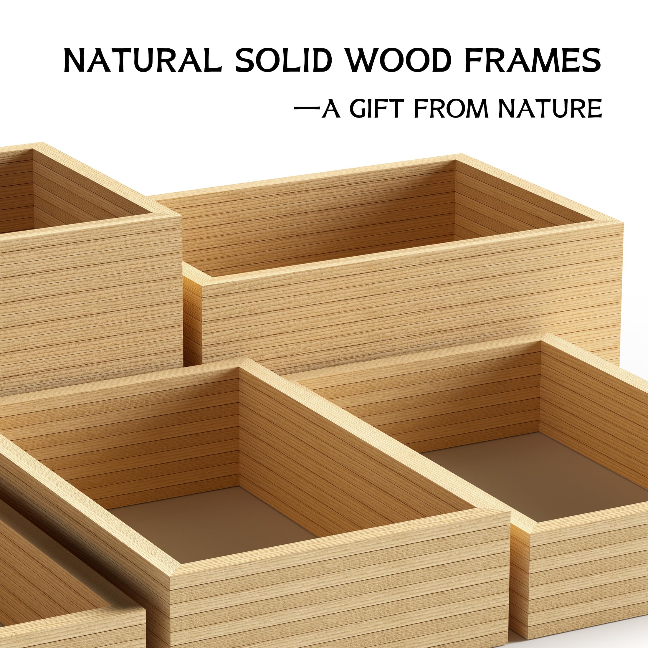 INNOVART Geschlossene Pinnwand, 91,4 x 61 cm, abschließbare Kork-Pinnwand mit Naturholzrahmen, geschlossene Pinnwand, Wandvitrine mit aufklappbarer Tür, Informationsschrank