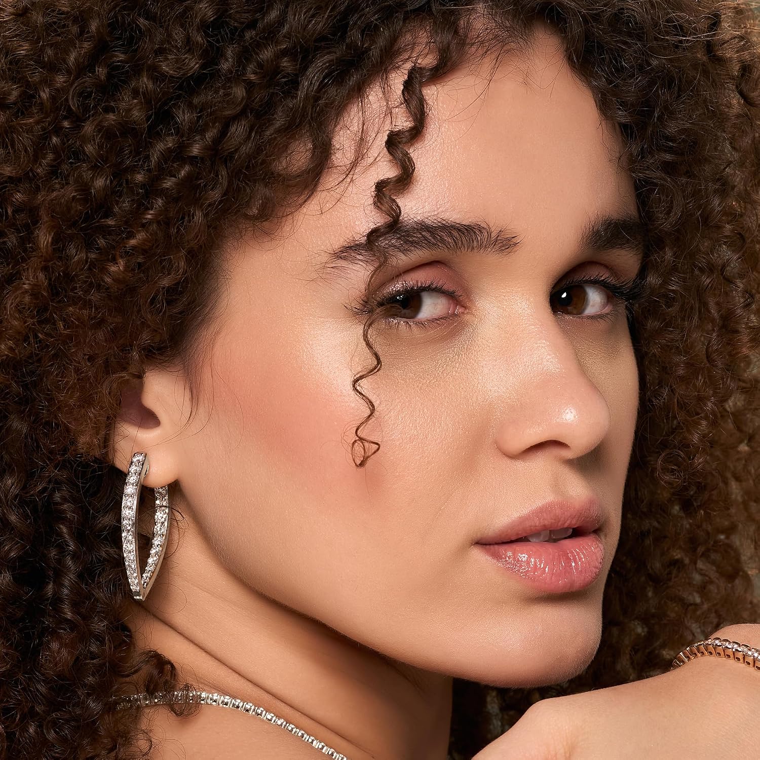 Diamond Hoop Earrings | IGI Certified Lab Grown Diamond 1-8 Carat Hoop Earrings | 14K White, Yellow Or Rose Gold Or Platinum | Prong Setting FG-VS1-VS2 Quality | Friendly Diamonds