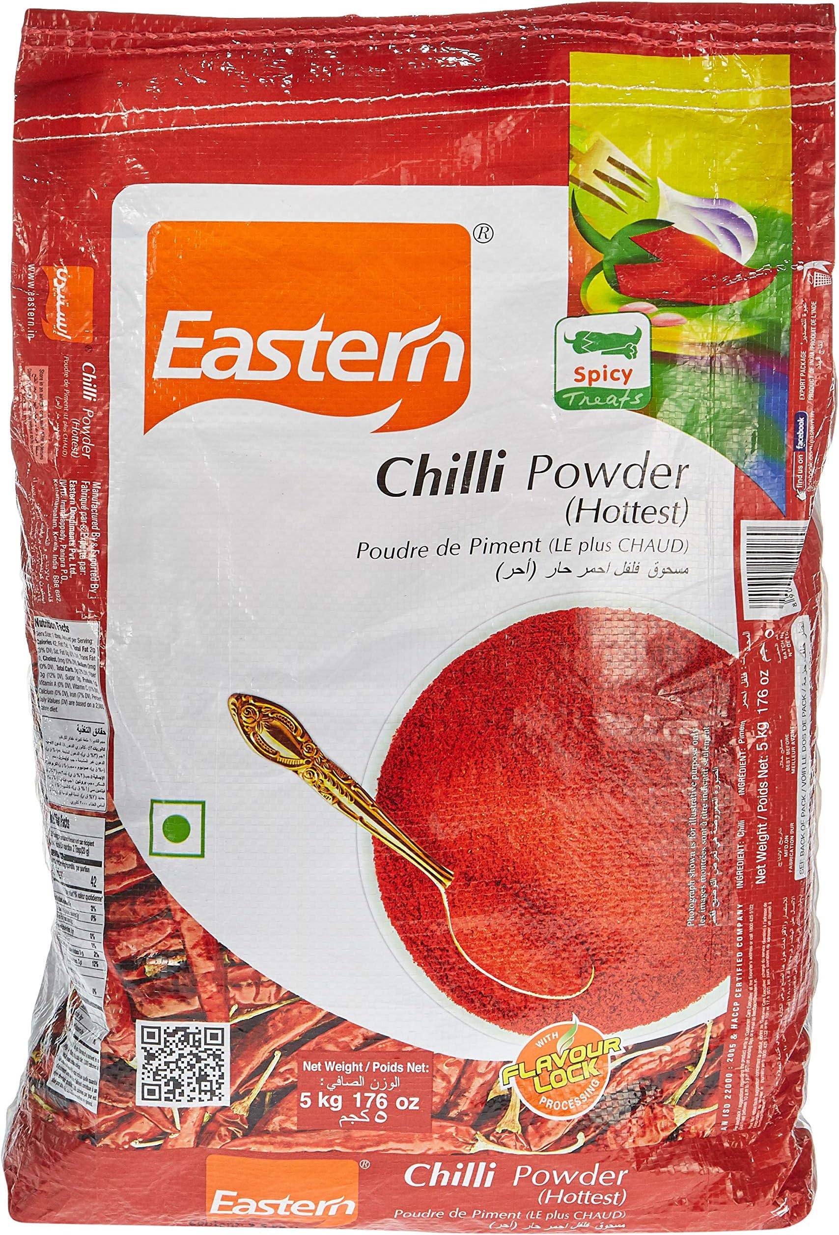 Eastern Hottest Chilli Powder, 5 Kg
