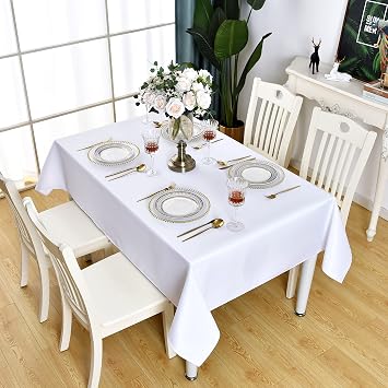 2 Pack Bundles with 1 Pack 60x60 White Tablecloths